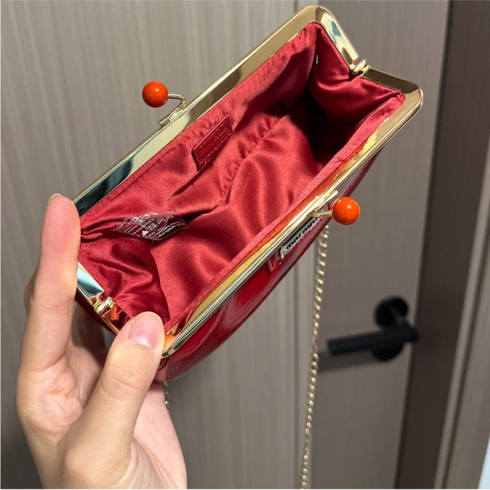 Miu Miu Gift  Red  Clutch - Picture 3 of 5